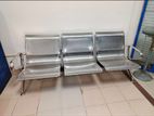 3 Seater Stainless Steel Waiting Chair