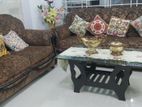 3 sofa,1divan(pure shegun kath) 1 transparent table