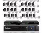32 Pcs Cctv Cc camera Full Package chaneel XVR dvr 1000GB Hdd