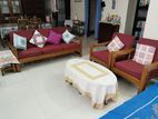 (3+2) Used Sofa Set with 2 Side Tables +1 Center Table