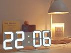 3D Digital Wall Clock LED Table Time Alarm Temperature