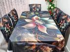 3D dining and table chair cover full set