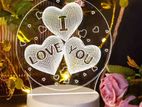 3D Heart Shape Lamp