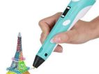 3D pen with free LED light