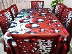 3D Prnt Table Cloth প্রিন্ট টেবিল ক্লথ ৭পিছের সেট