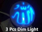 3Pcs LED 0.5 Watt Dimming Light model Allah আল্লাহ লেখা