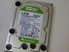 3TB Green WD HDD 1 YEAR WARRANTY 100% Fresh Condition