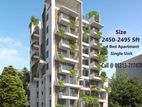 4 Bed with 2450 Sft Apartment Sale @ H Block, 300 Fit, Bashudhara