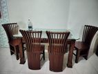 4 Chair Canadian Wooden Dining Table