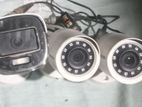 4 Channel Dahua xvr 3 pcs Hikvision CCTV Camera whole Package