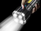 4 Core Led Torch Rechargeable Flashlight L-S03 Super Brig