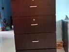 4 Drawer Black Wardrobe