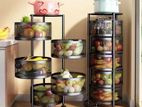 4 Layer / 5 Round Shape Kitchen Rack