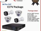 4 Pcs cctv camera setup