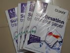 4 piece QUAFF sublimation Heat Transfer paper A4 100sheets