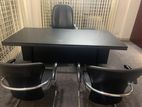 4 Set - Top Management Chair Table up For Sale