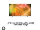 43" Crystal UHD 4K Smart TV AU8000 with AirSlim Design