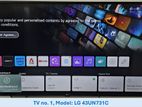 43" LG UHD 4K TV - UN73 Series Active HDR WebOS