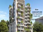 4Bed,2438-2473 Sft Flat Sale at H Block Near 300 FT Highway, Bashundhara