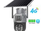 4G Sim Card Supported IP Camera Solar Powered Dual-Lens CCTV Cam