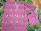 4pis unstitch dress pink colour