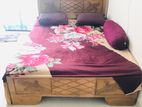 5 by 7 wood bed For sale
