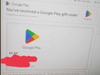 5$ Google play Gift card বিক্রি করবো।