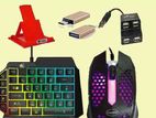 5 in 1 Gaming PBG FREE Fiar Combo USB Mini Keyboard