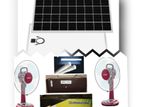 5 লাইট 2ফ্যান একটানা 12 ঘন্টা Solar package