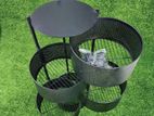 5 Layer Square / Round Shaped Kitchen Rack :