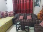 5 seat Sofa with Tea Table and Cushion a single Bed