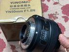 50mm prime lens (yongnuo) for Nikon 1 month used