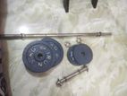 5kg Plate X2,2.5kg X2,barbel Rod And Dumble