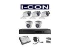 5Pcs 2MP 1080P Hikvision Camera Packages
