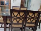 6 chair Dining table 2 year used.