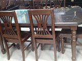 6 chair+10mm glass dining