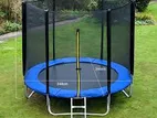 6 FT Outdoor Trampoline with Safety Enclosure Net (8/10/12/14/16FT )