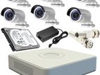 6 Piece cctv camera combo