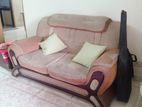 6 seater sofa made of Mahogany wood up for sale