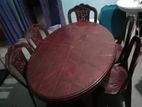 ৬ টি চেয়ার সহ টেবিল