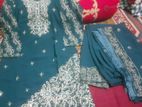 ৬ টি শাড়ি ও ১সেট থ্রী পিস নিউ for sale