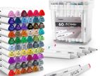 60 color dual tip alcohol marker