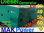 60 KVA CUMMINS DIESEL GENERATOR SET.