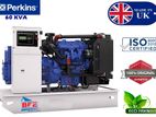 60 KVA Perkins (UK) Diesel Generator, Open Set, Water Cooling