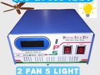 600 VA 500 Watt Digital IPS and UPS 2 Light 5 Fan