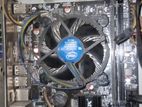 61 Motherboard, pentium prossesor & cooling fan