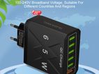 65w 6 Port Fast Usb Chargertravel Adapter