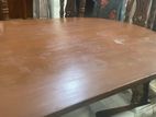 6chair dining table pure wood