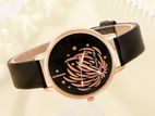 6PCS Set Luxury Women Bracelet Quartz Watches For Leather Watch