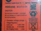 6V 4.5 AH lead acid battery
